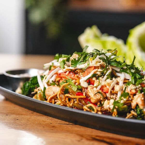 SPICY THAI CHICKEN LETTUCE WRAPS