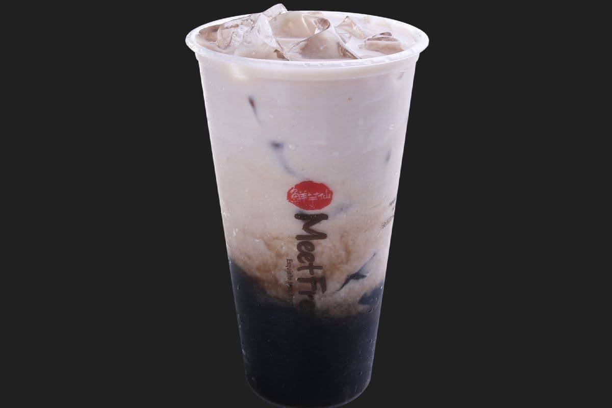 Grass Jelly Fresh Milk Herbal Tea