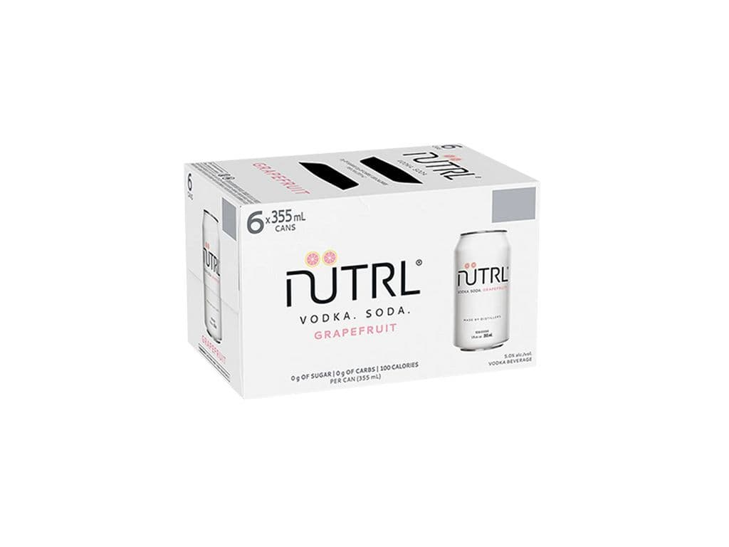 Nutrl Vodka Soda - Grapefruit (6x355ml)