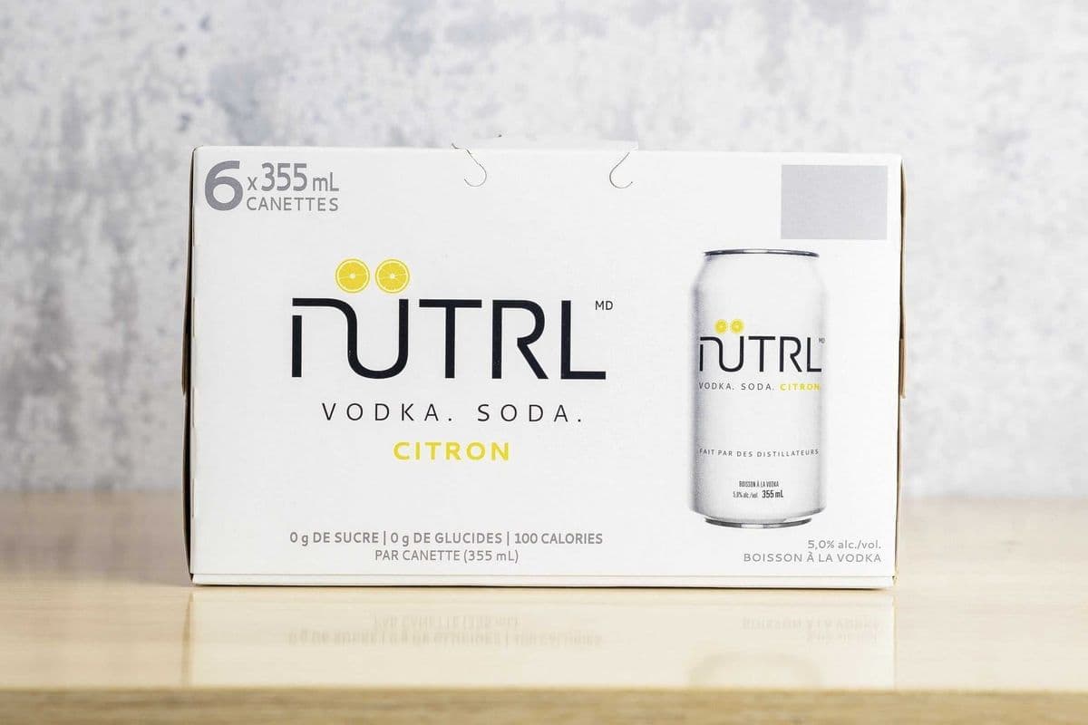 Nutrl Lemon Vodka Soda (6 x 355ml)
