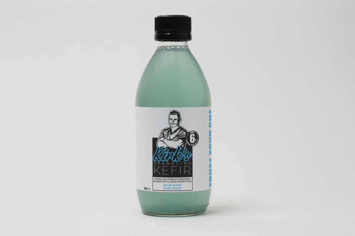 Kirk's Sparkling Kefir Blue Razz (12 x 330 ml) (23 Cal)