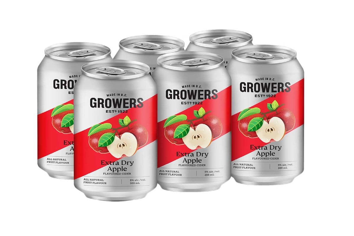 Growers Extra Dry Apple (6 x 355 ml Cans)