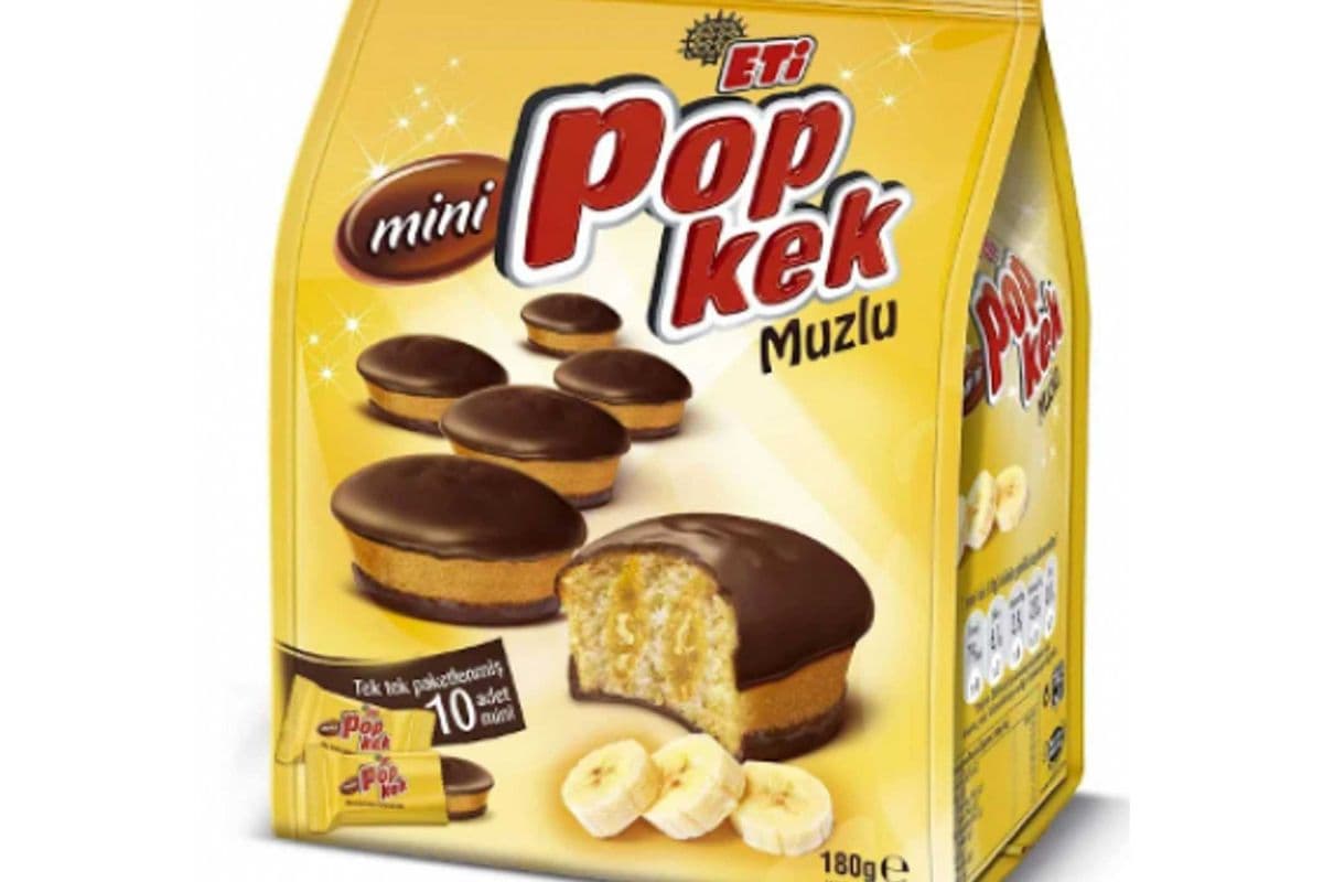 ETI POPKEK Mini Banana Cake MINI MUZLU KEK 180g
