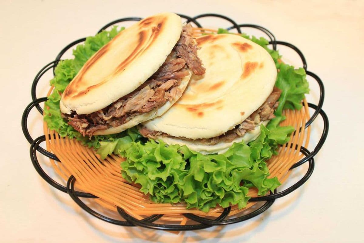 Lamb with Cumin in Flat Bread 孜然羊肉夹馍
