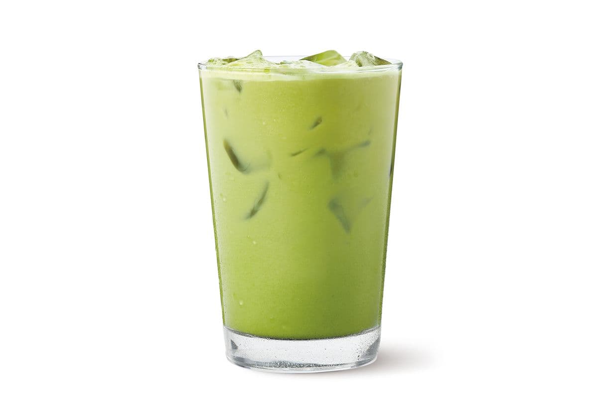 Large Unsweetened Iced Matcha Latte