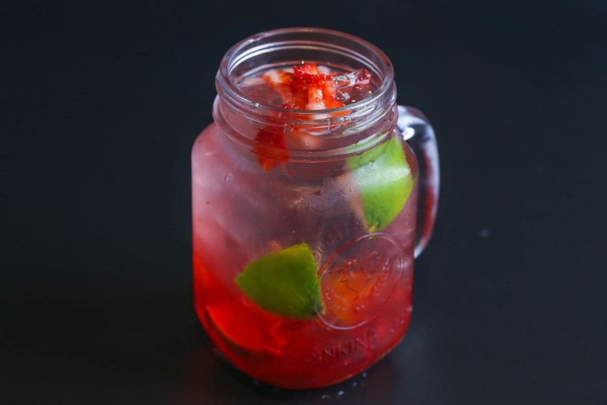 37. Strawberry and Lime Soda