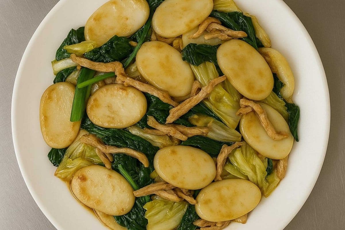 F10. Shanghai Style Fried Rice Cakes - 上海炒年糕