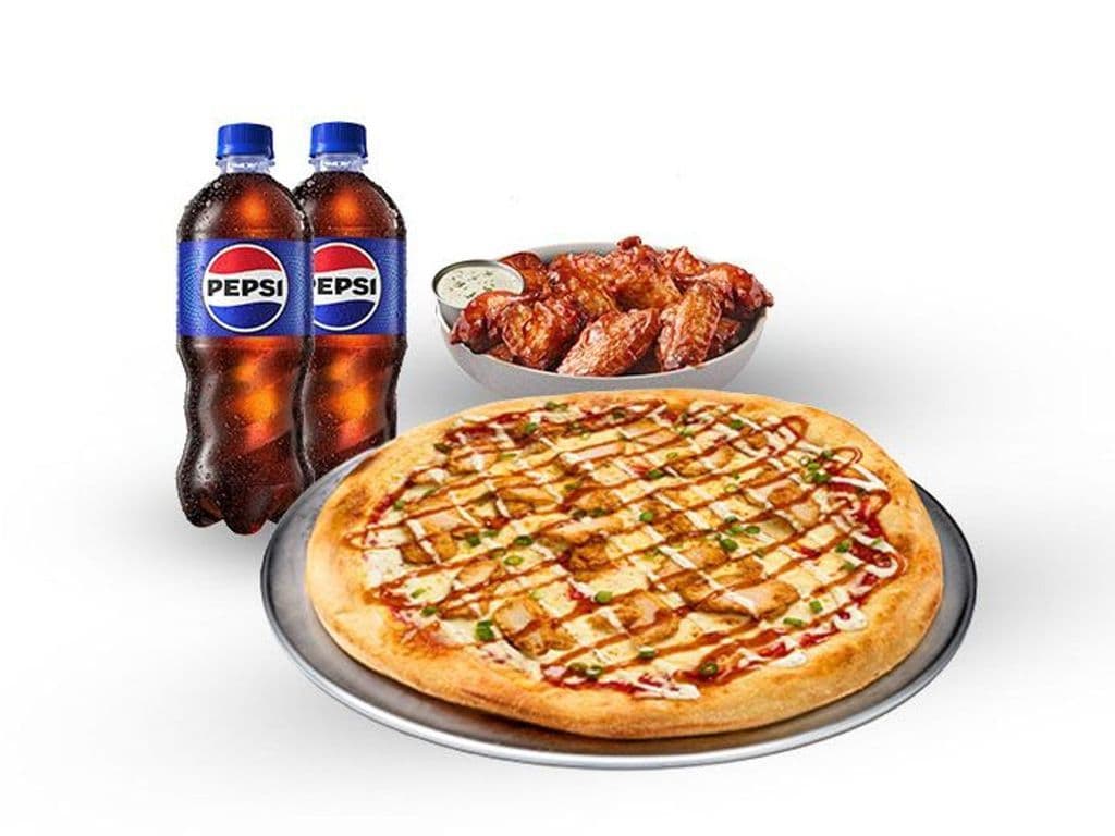 Pizza & 8 Pcs Original Wings