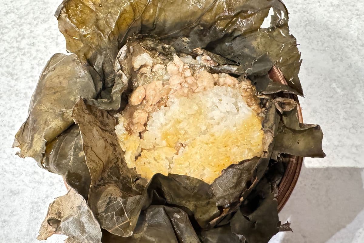 9. Steamed Sticky Rice w/ Minced Chicken (2 pcs)