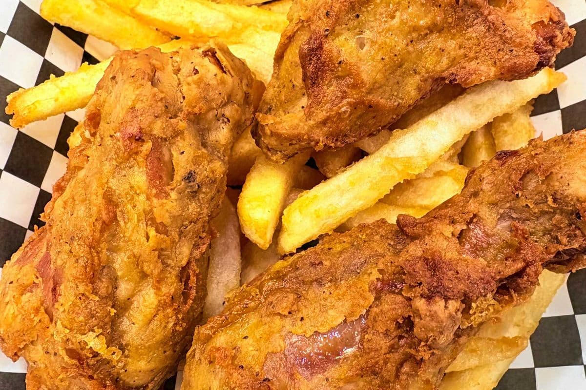 Fried Chicken and Fries