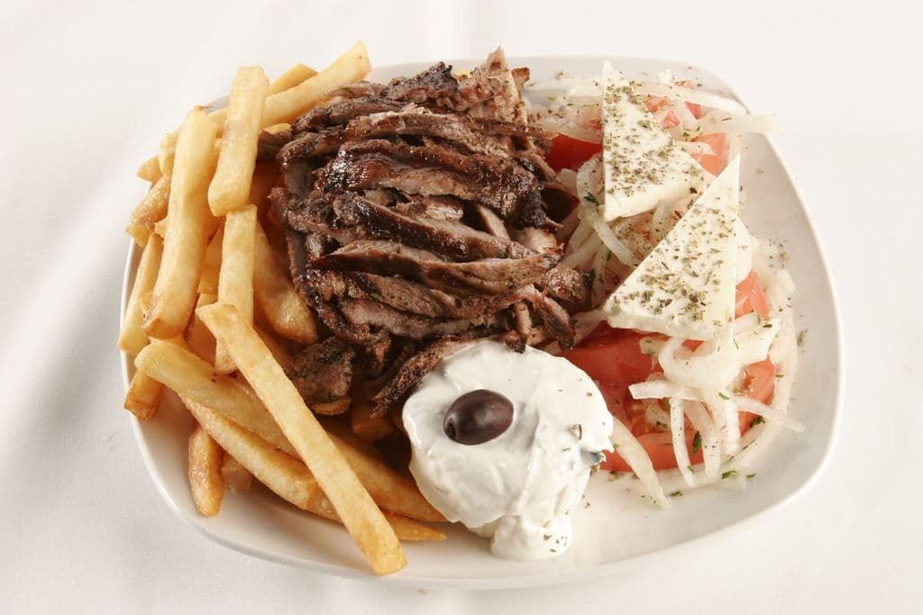 Assiette gyro à l'ancienne / Old-Fashioned Gyro Plate