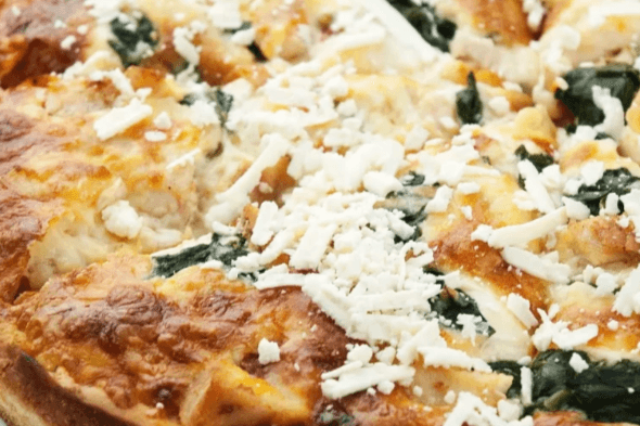 Large Spinach Feta Pizza