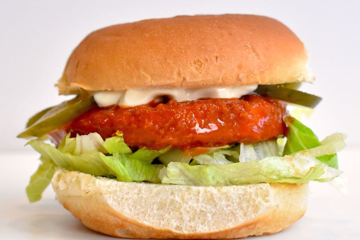 Buffalo Polo 'Chicken' Burger Meal