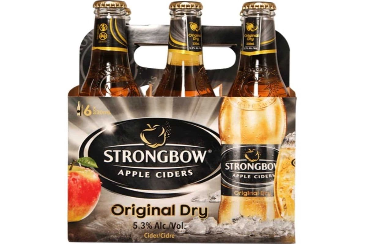 STRONGBOW ORIGINAL APPLE CIDER 6 BOTTLES (6 x 330 ML)