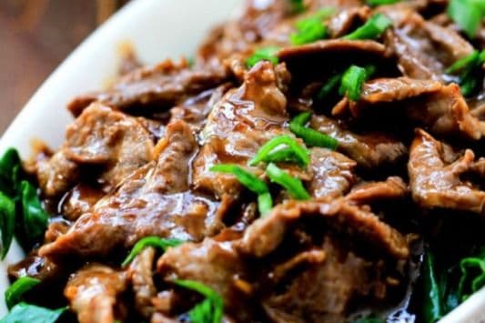 Boeuf sauté avec brocoli chinois / Beef Sauteed with Chinese Brocoli 唐兰牛肉