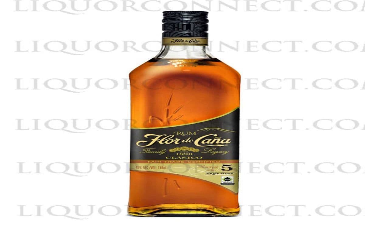 FLOR DE CANA BLACK LABEL 5 YEARS OLD 750 ML (1 x 750 ML)