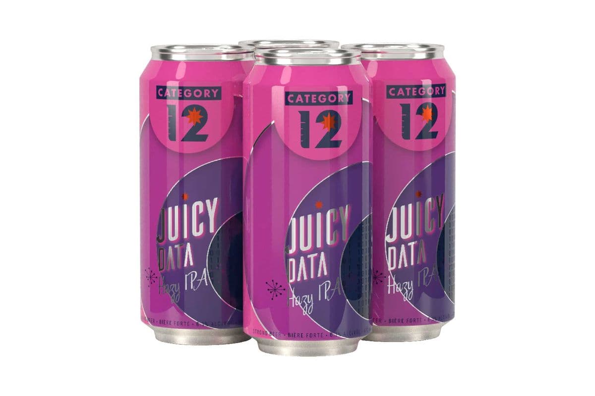 Category 12 Juicy Data Hazy IPA (4 Pack) (4 x 473 ml)