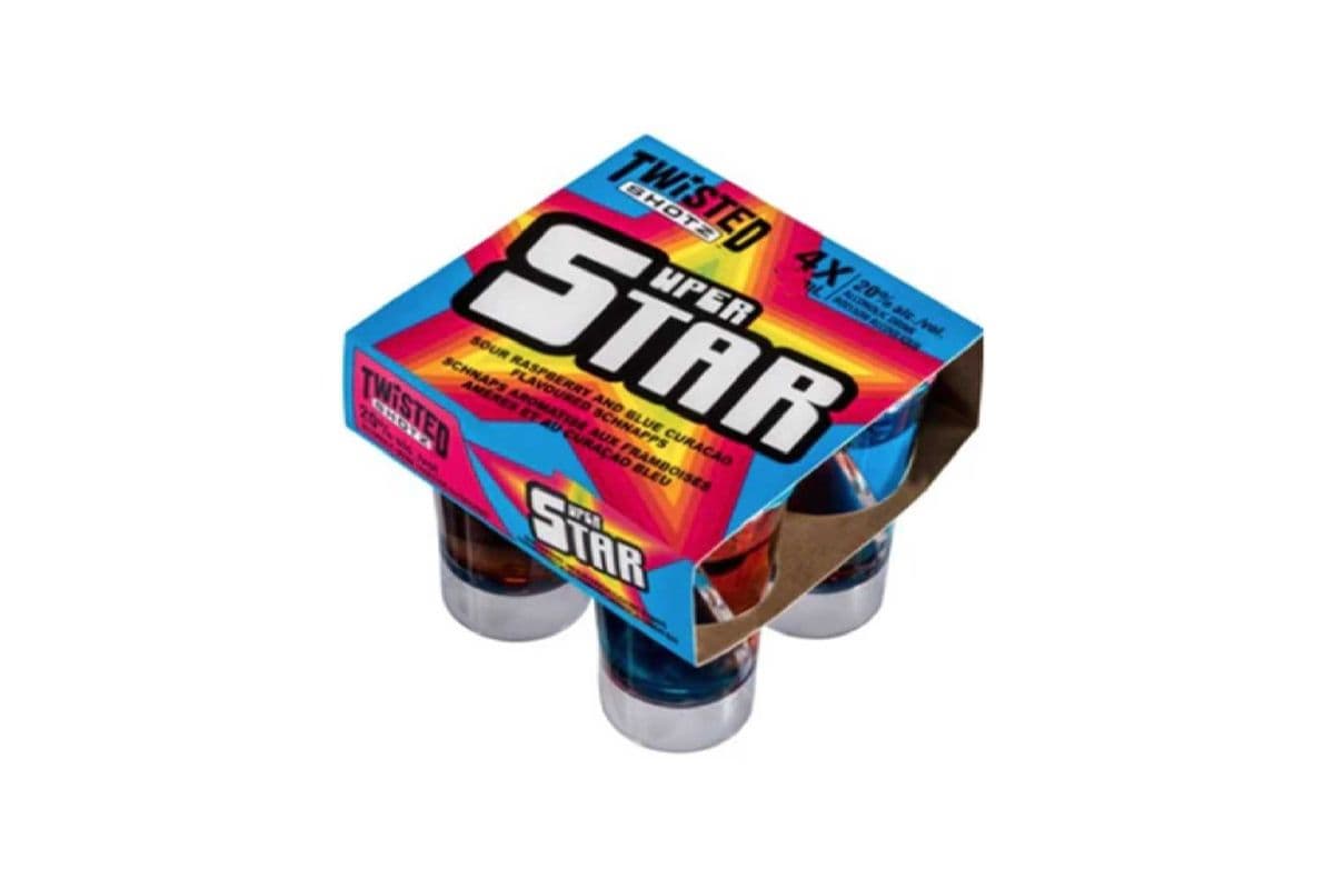 732050. TWISTED SHOTZ SUPER STAR (4 x 30ML)