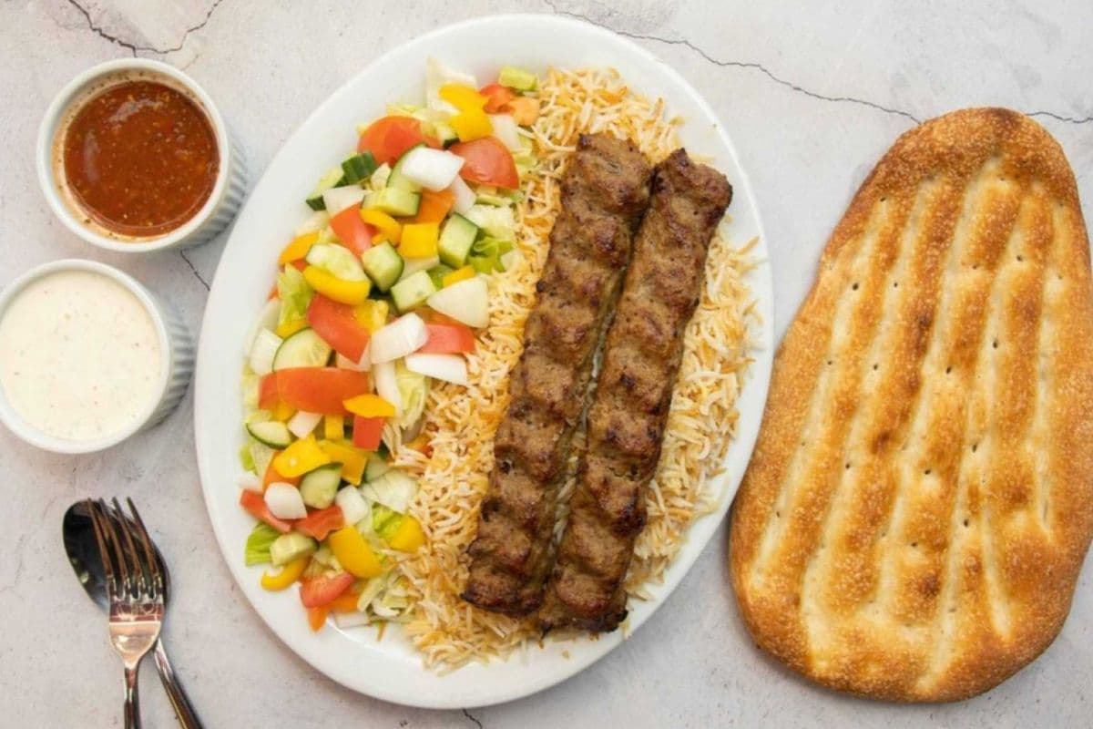 Beef Shami Kabob Platter