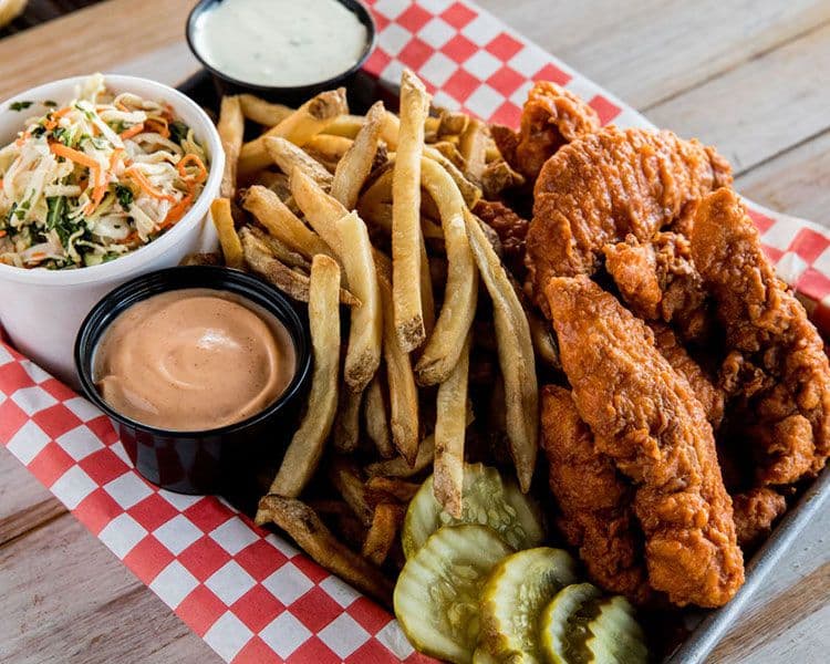 Sauced + Tossed Chicken Finger Deluxe Combo 5 Piece