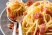 Spaghetti alla Carbonara (made with Guanciale, and Pecorino Romano and fresh egg yolk)