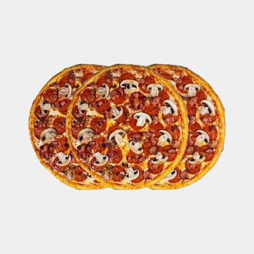 3 X-Large Pizzas
