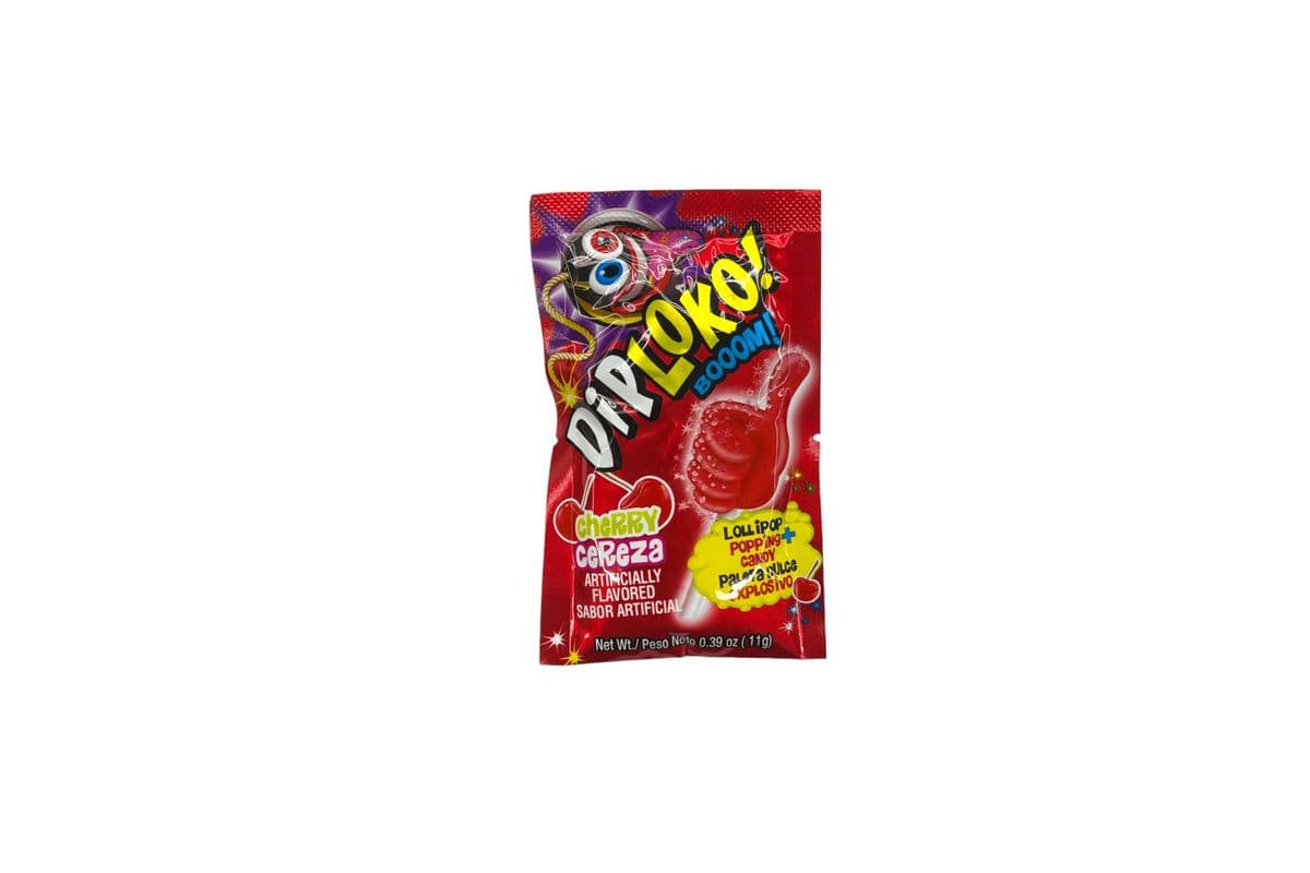 Diploko Cherry Popping Candy & Lollipop (Mexico) (11g) (45 Cal)