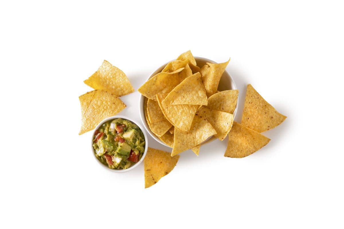 Side of Taco Chips and Guacamole