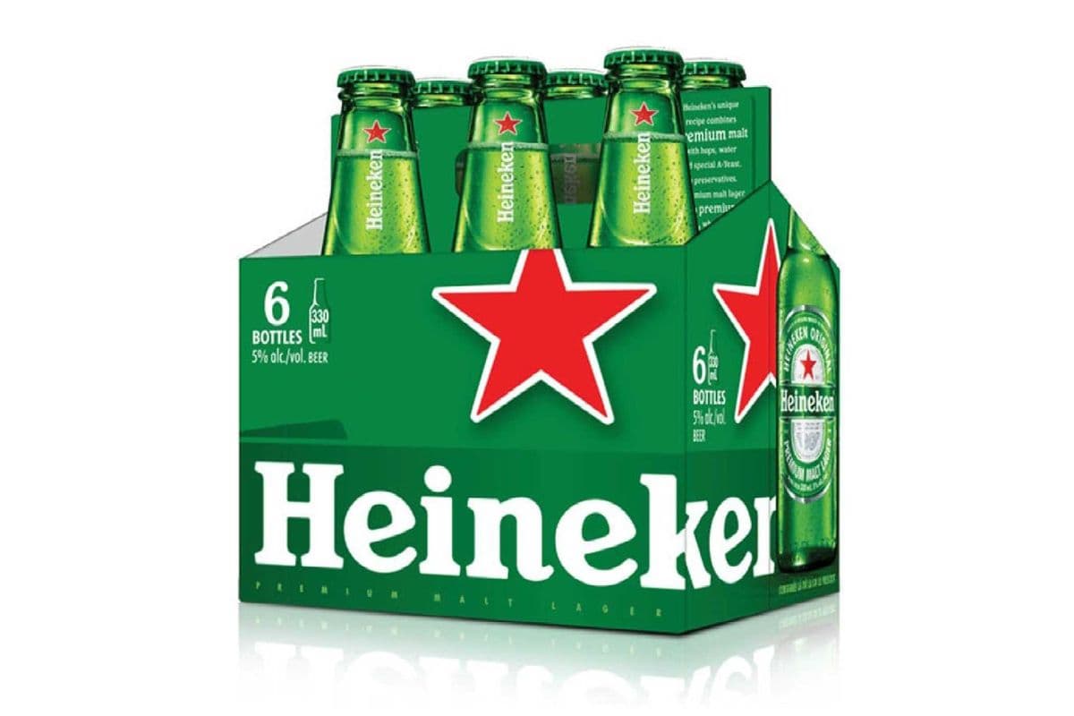 18. HEINEKEN (6 x 330ML (BOTTLES))