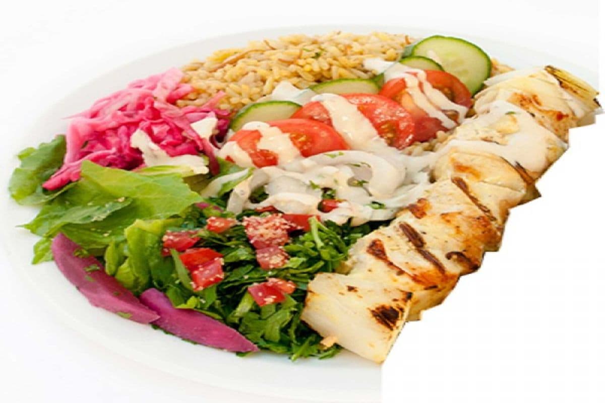 Shish Tawook Platter One Skewer