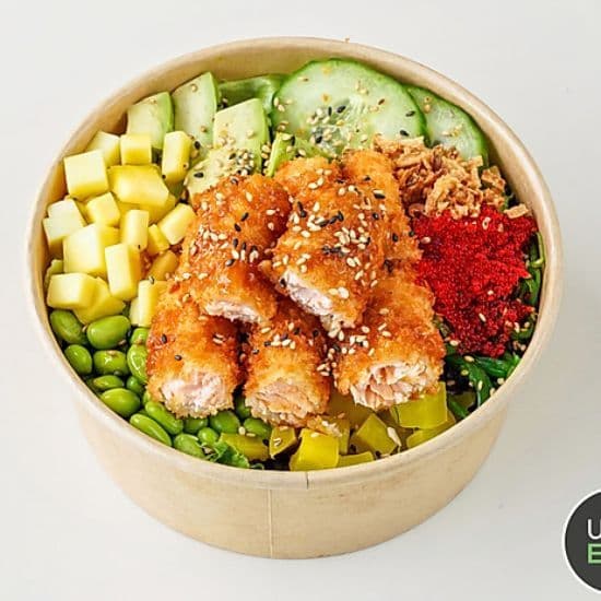 Poke saumon katsu