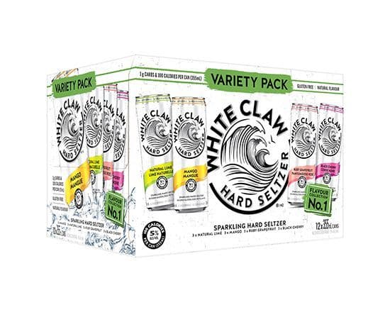 WHITE CLAW VARIETY PACK NO.1 12 CAN (12 X 355ML)