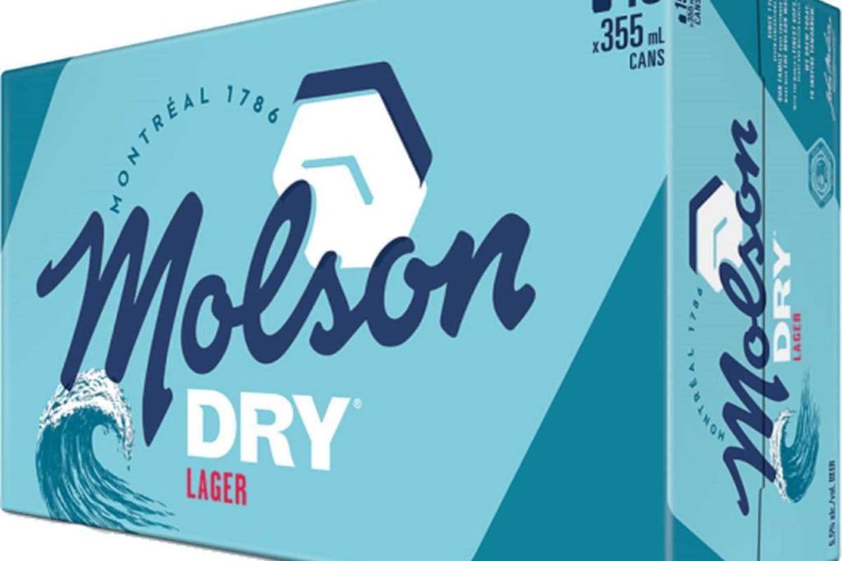 Molson Dry Lager (15 x 355ml Can)