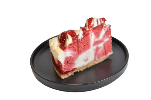 Gâteau fromage, yogourt grec & framboise