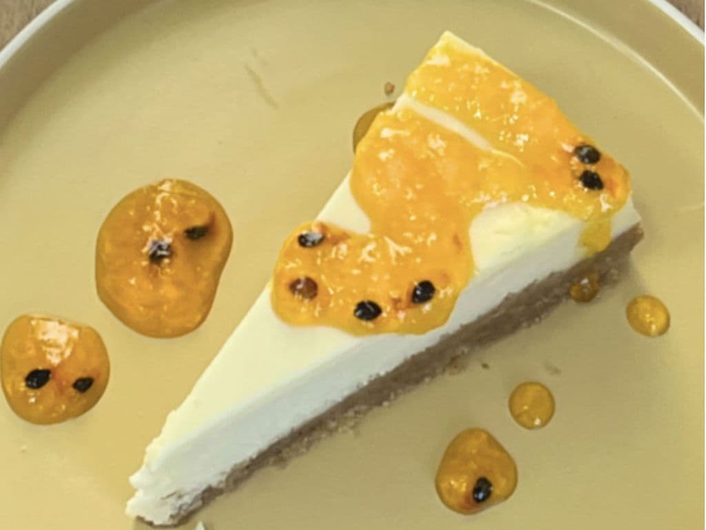 passionfruit yuzu cheesecake