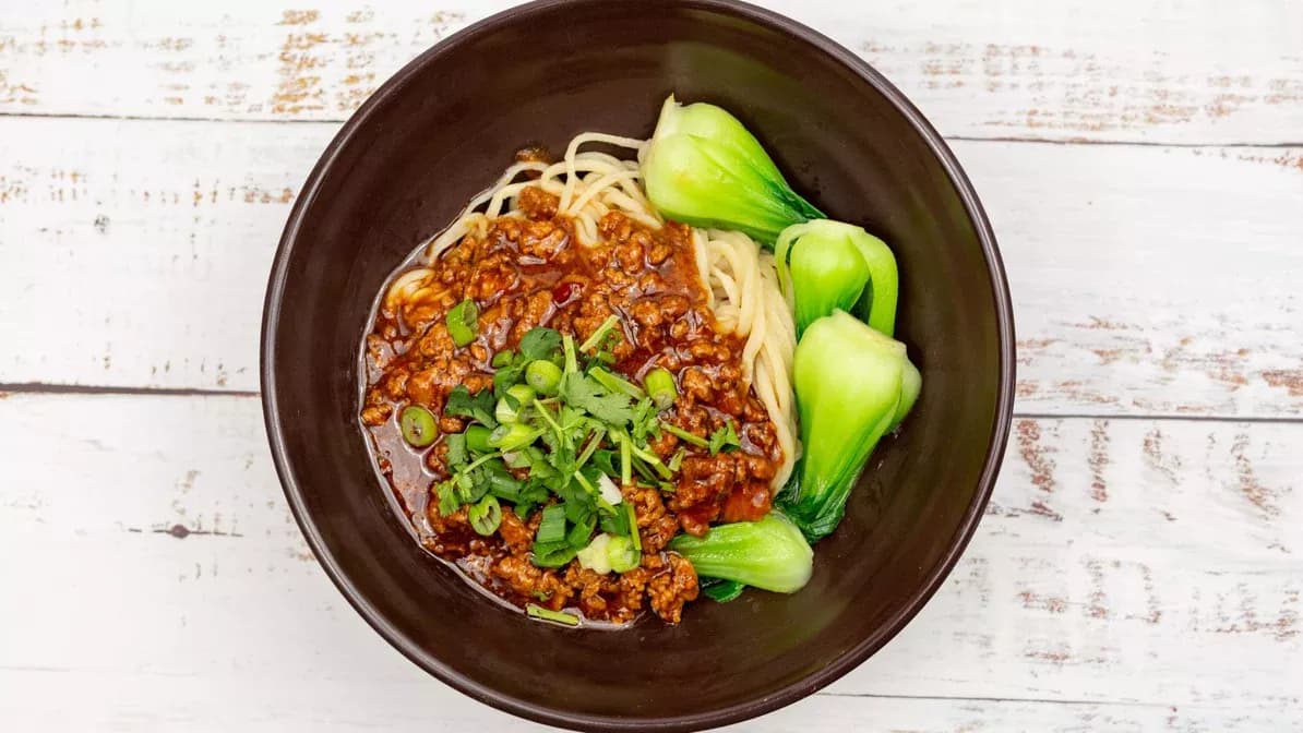Dandan Noodles (Peanut Butter and Minced Pork) 旦旦面