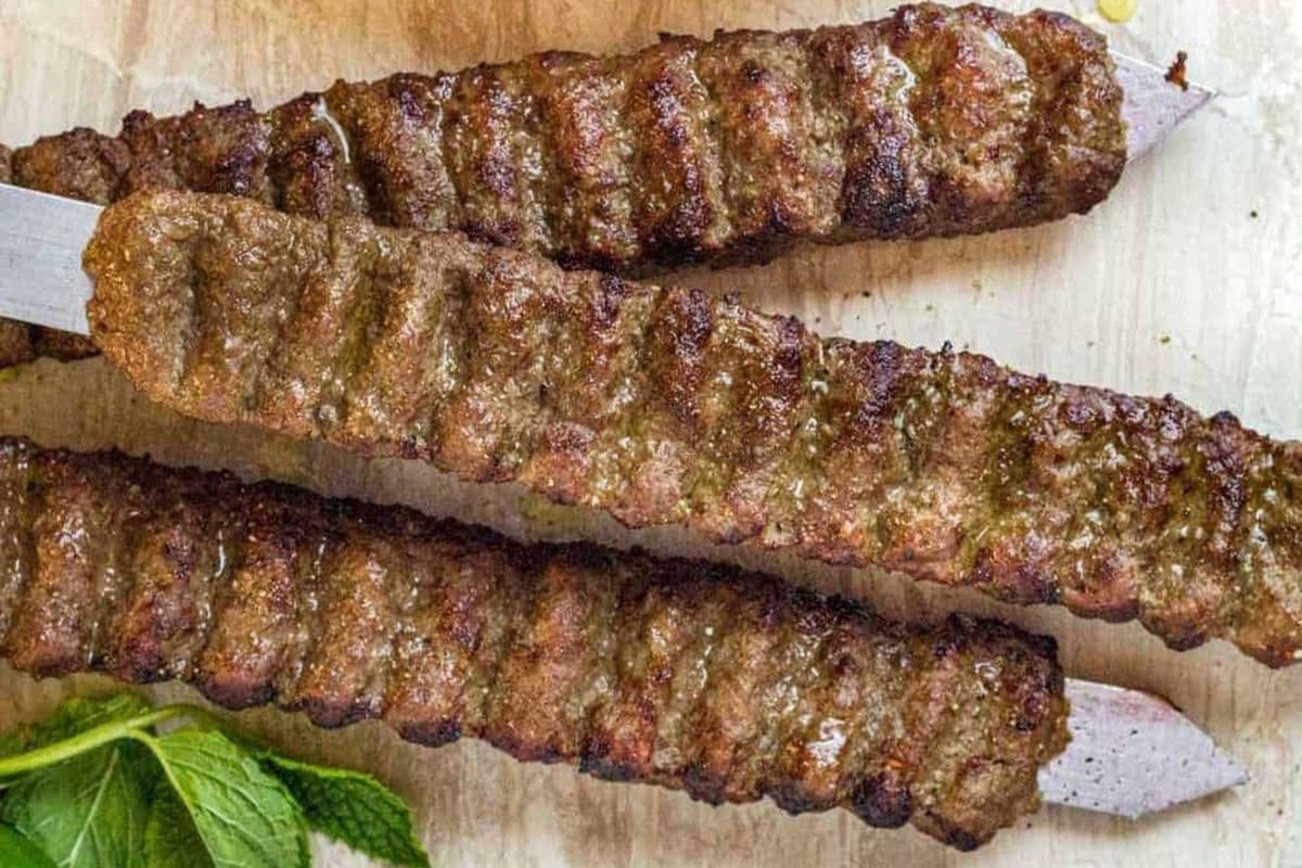 Skewer of Beef Kebab Kafta