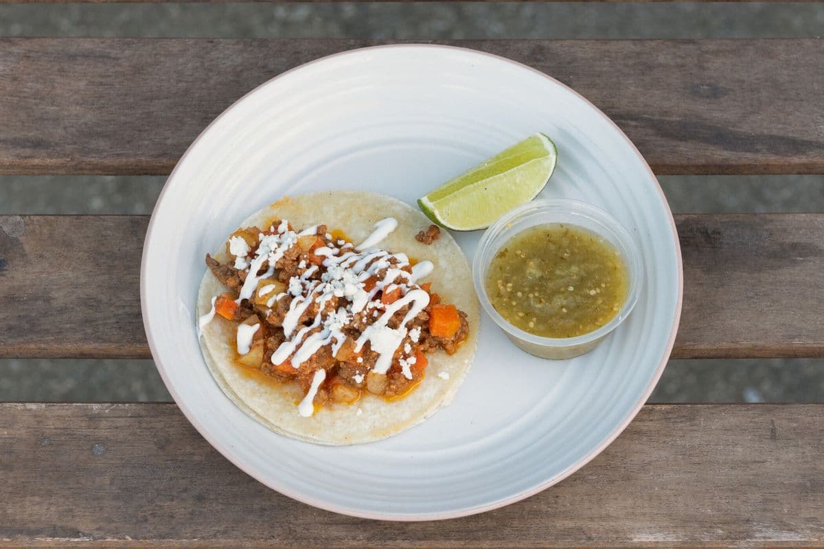 Beef Picadillo Burrito
