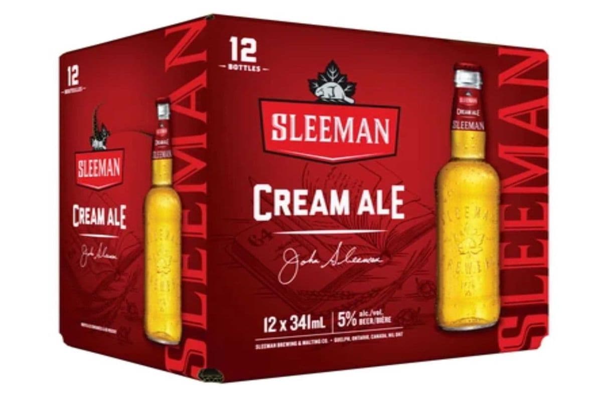 Sleeman Cream Ale 12 BOTTLES (12 x 341ML)