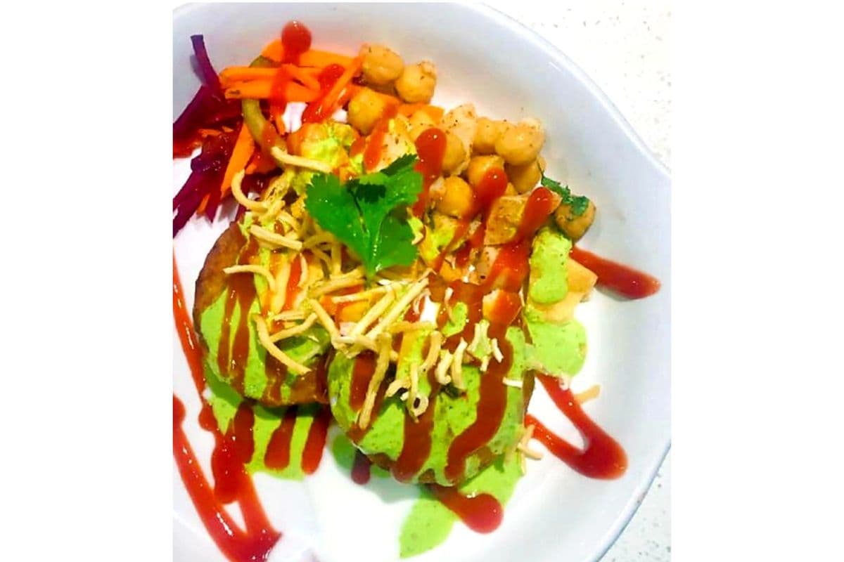 Aloo Tikki and Choley