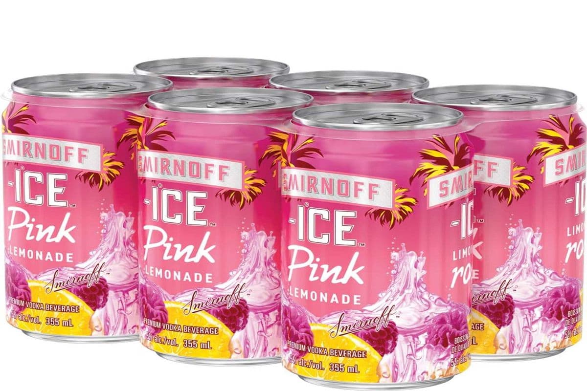 Smirnoff Ice Pink Lemonade 6 CANS (6 x 355 ML)