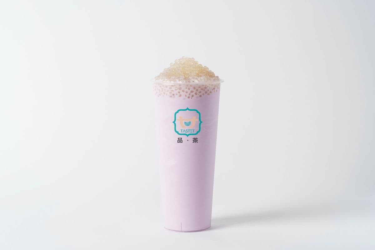 Taro Coconut Slush with Sago