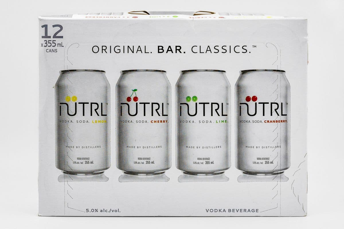 Nutrl Vodka Soda Bar Classics Variety Pack (12 x 355ml)