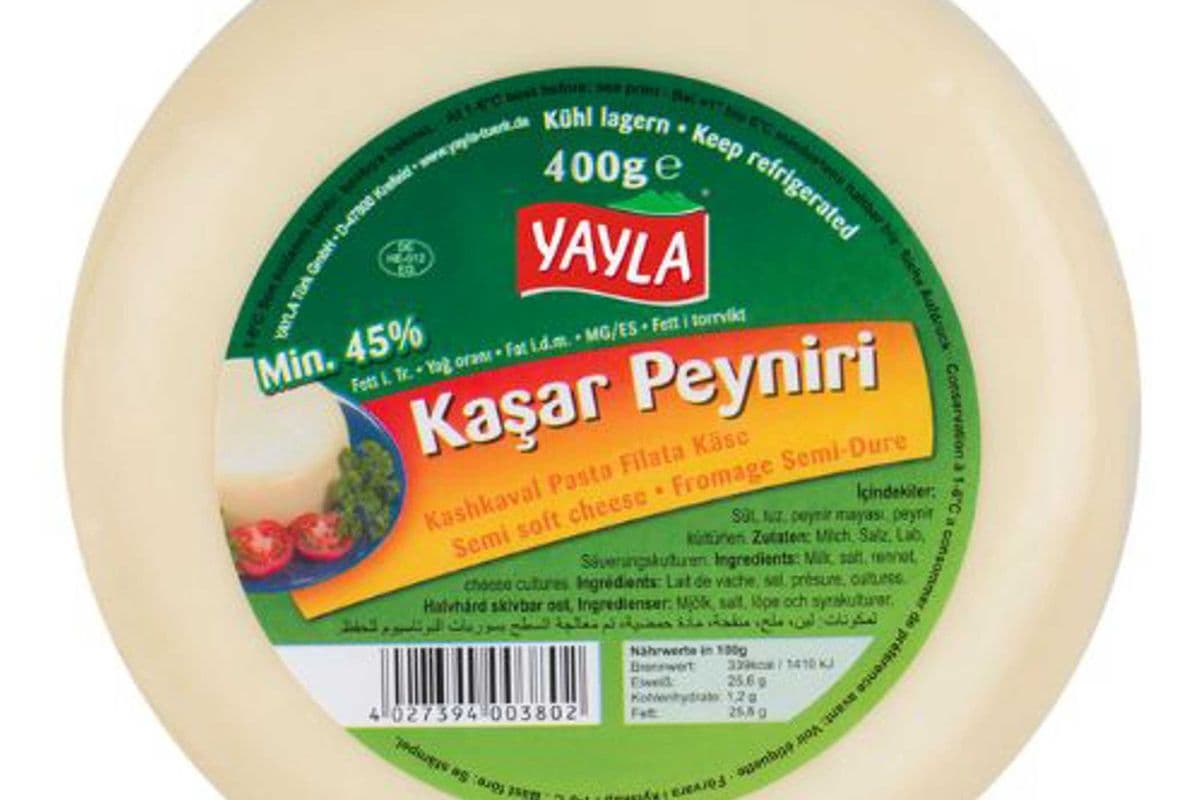 YAYLA 45% Kashkaval Cheese KASAR PEYNIRI 400g
