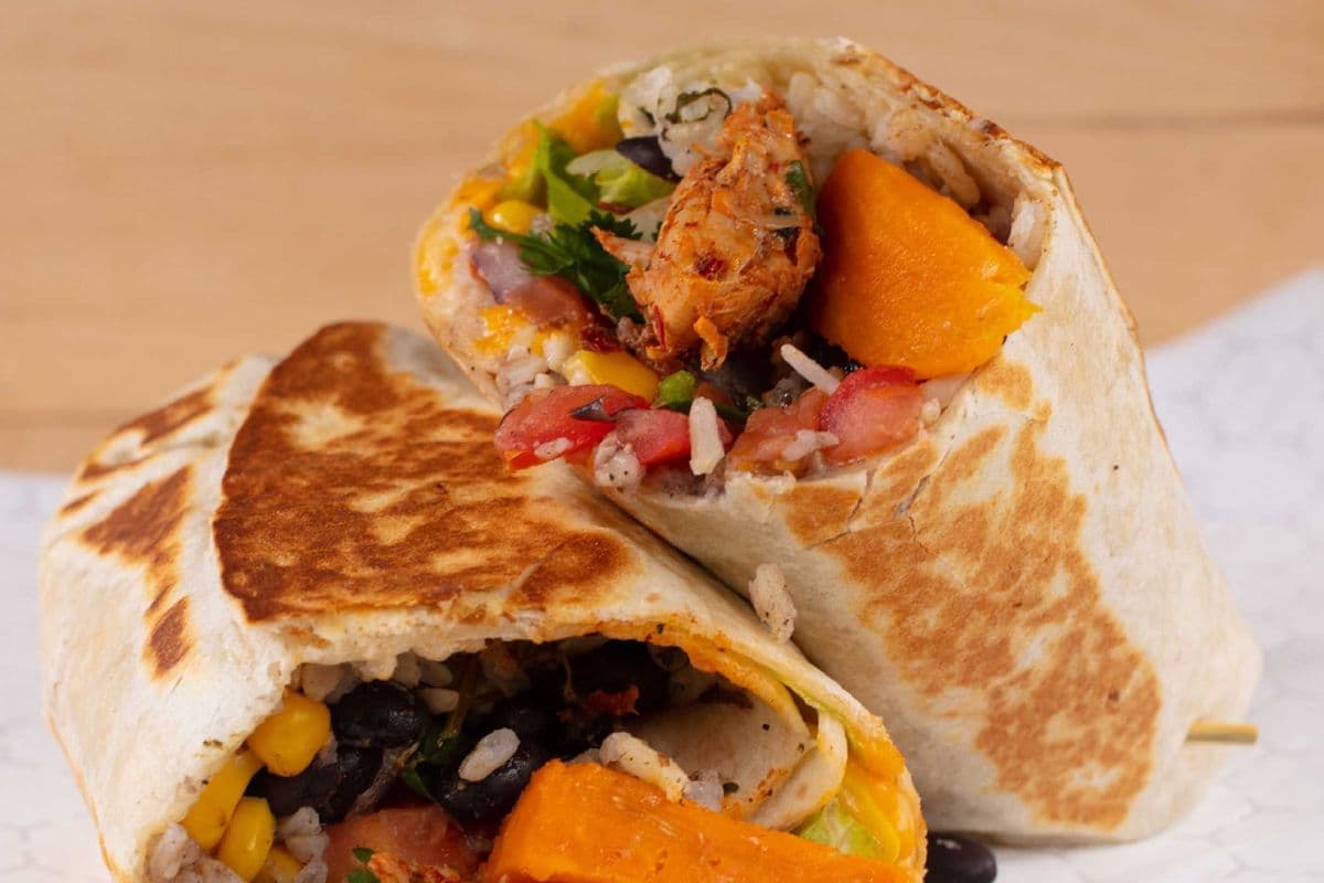 Chicken and Sweet Potato Burrito