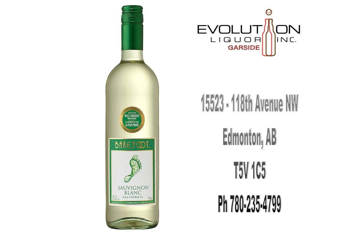 Barefoot Sauvignon Blanc 0750G (1 x 750ml Glass Bottle)