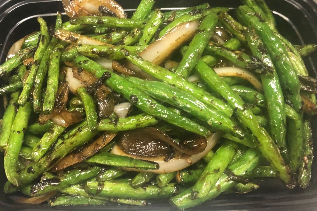 67. Green Beans and mushroom in Black Bean Sauce ( no meat)