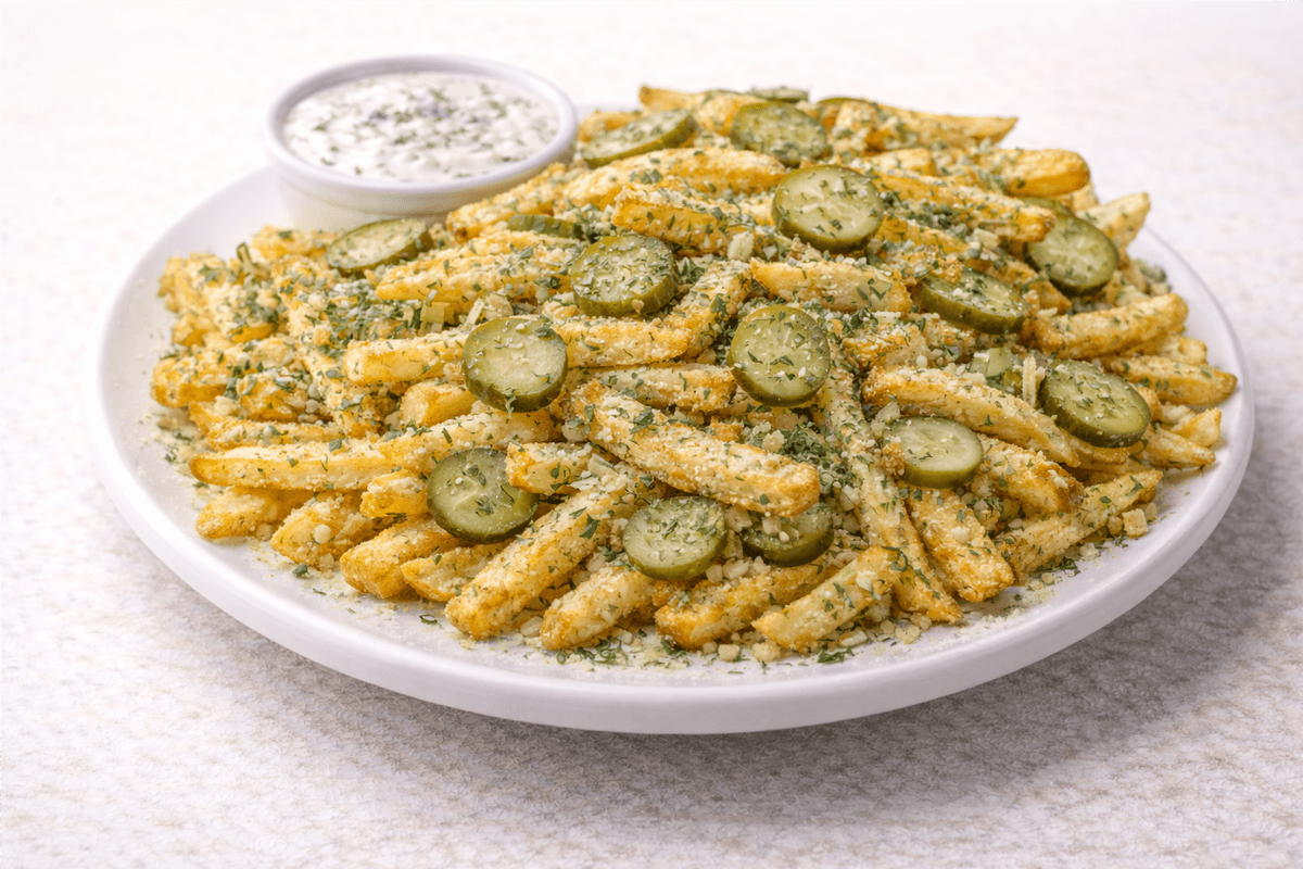 High End Dill Pickle Fries.