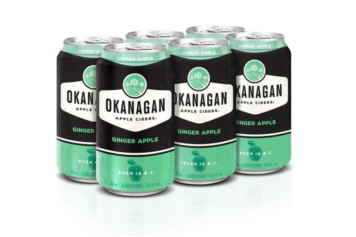 OKANAGAN PREMIUM GINGER APPLE CIDER 6 CANS (1 x 355 ML)