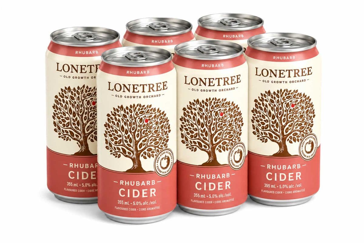 LONETREE CIDER - RHUBARB (6 x 350 ML )
